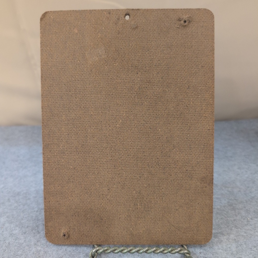 VTG 1968-73 Pressboard KMart Wall Sign Plaque When I Works, Sits, Thinks...Quote - Picture 2 of 2